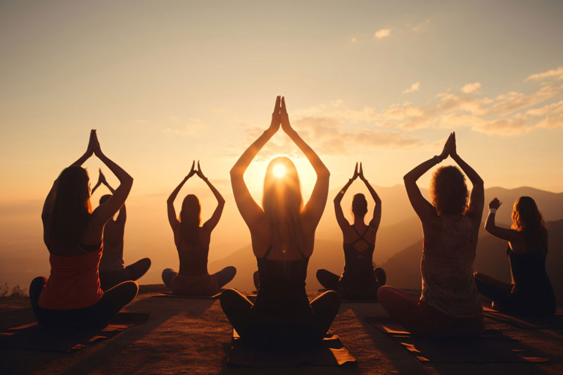 yoga all'aperto